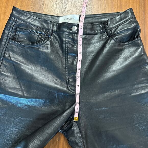 Aritzia Wilfred The Melina Black Faux Leather Pants, Contemporary, size 10 - Picture 7 of 8